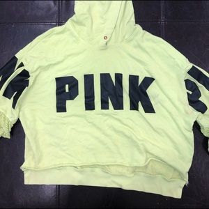 VS PINK CROP HOODIE